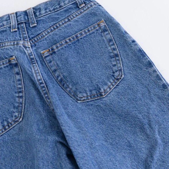 Vintage Bluenotes Mid-Wash High  Waisted Semi Relaxed Boot Cut Blue Jeans 28x30 - Picture 12 of 13